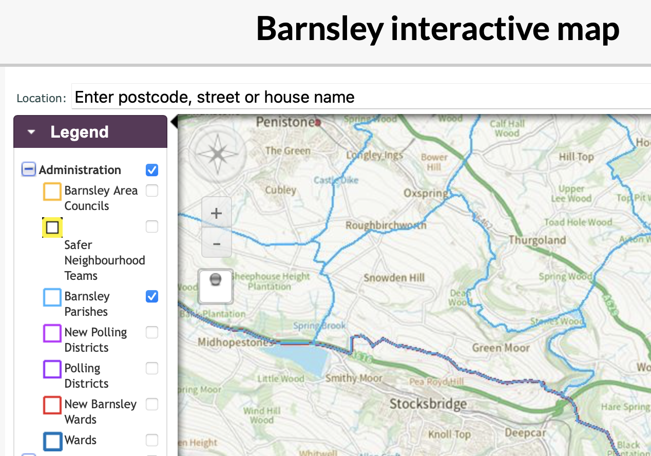 Hunshelf Hunshelf Parish Council » Location Map