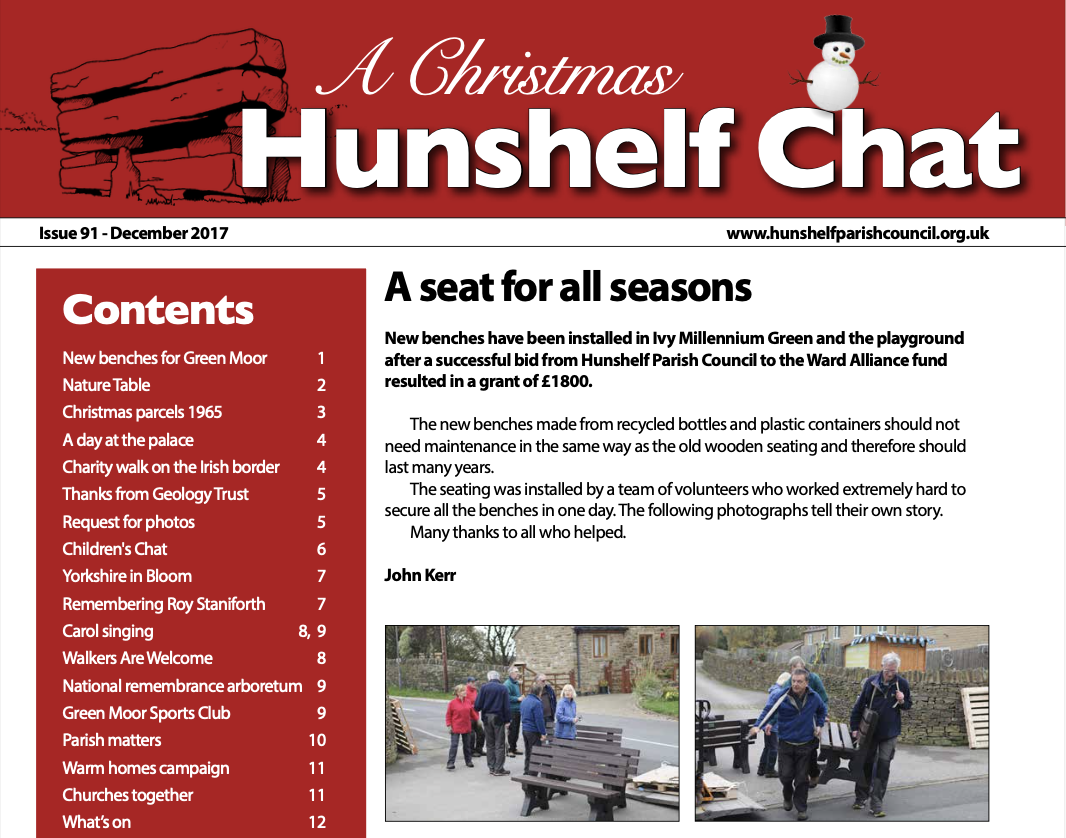 Hunshelf Hunshelf Parish Council » Hunshelf Chat